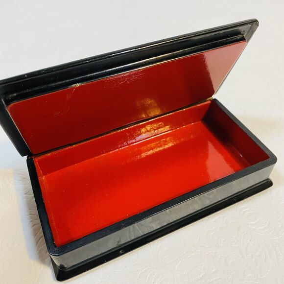 3 Fedoskino Hand Painted Lacquer Boxes USSR - Picture 6 of 16